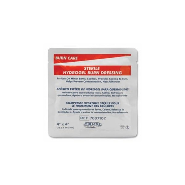 Dukal Hydrogel Burn Dressing, 4 in x 4 in, Sterile 899-3060 - main