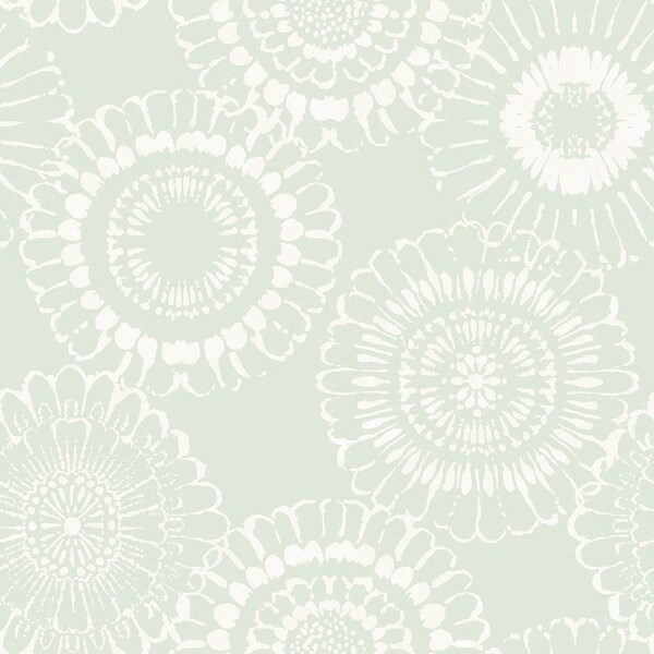 Chesapeake Sonnet Sage Floral Wallpaper 4060-128861 - main