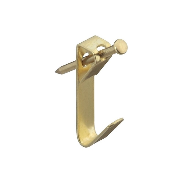 National Hardware V2530 Series Picture Hanger, 10 lb, Steel, Brass, 10PK N260-018 - main