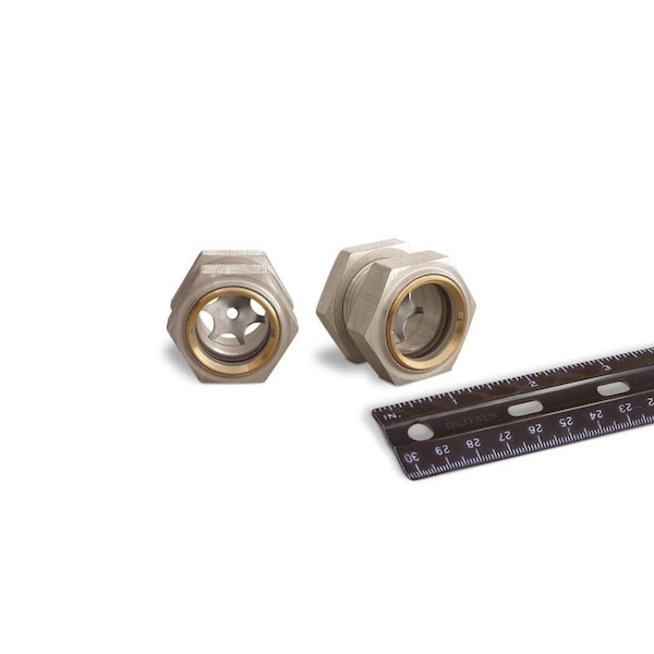 Oil-Rite Gsketed Wndw Sght Straight Thread - Stght w/Nut, 1in.-14, 1 1/4in., SS, 125 PSI, Buna-N, 25/32in. B2396-3 - main