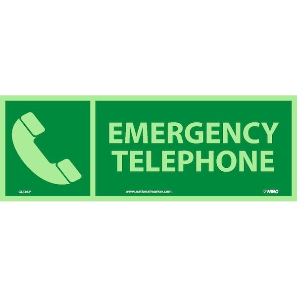 Nmc Emergency Telephone Sign, GL306P GL306P - main