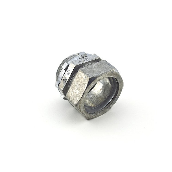 Bridgeport 1-1/4-in Screw-on EMT Compression Connector, Die Cast Zinc 253-DC2 - main