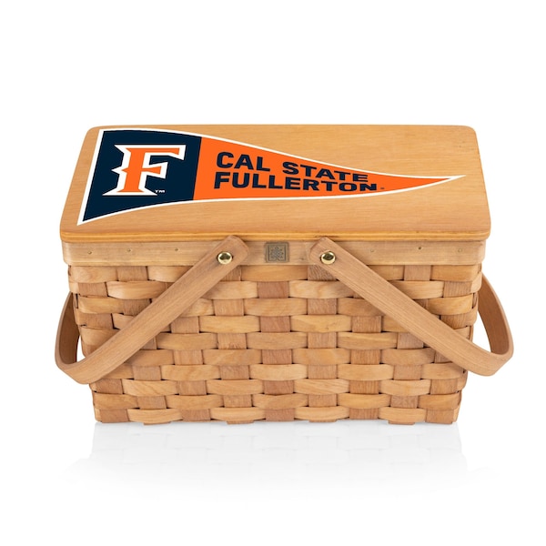 Picnic Time Family Of Brands NCAA Cal State Fullerton Titans Poppy Personal Picnic Basket 124-00-299-984-0 - main