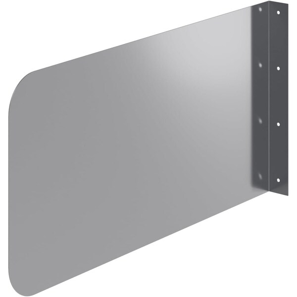 Amgood 24 in. x 12 in. Stainless Steel Wall Mount Splash Guard WMSG-2412-Z - main