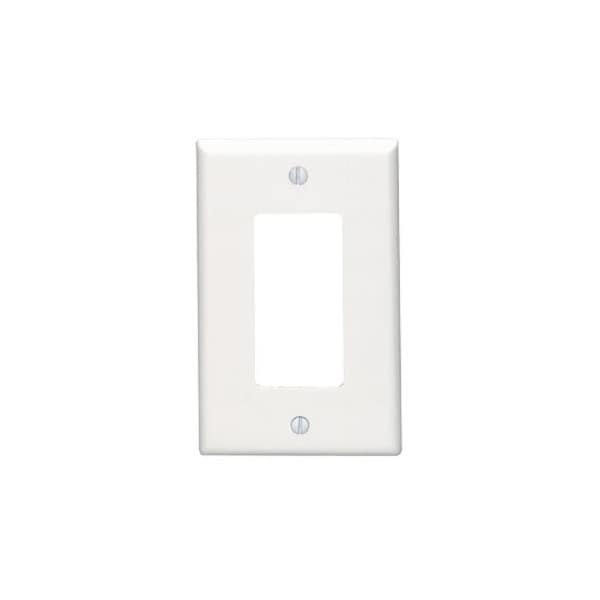Leviton Faceplate, Number of Gangs: 1 White 80601-00W - main
