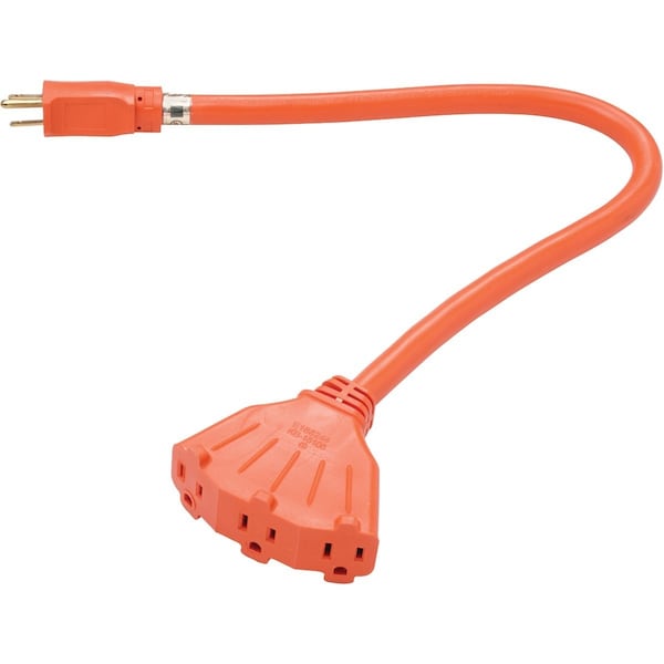 Do It Best 2 Ft. 12/3 Extension Cord with Powerblock OP-JTW123-2-OR - main