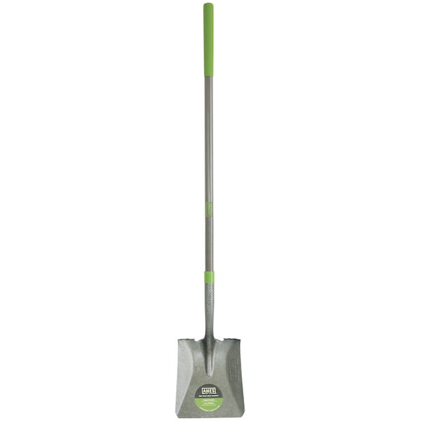Ames Square Point Shovel, Tempered Steel, Comfort Step, Fiberglass Handle, Cushion Grip 25337100 - main