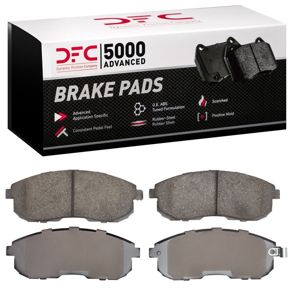 Dynamic Friction Co DFC 5000 Advanced Brake Pads - Ceramic 1551-0653-00 - main