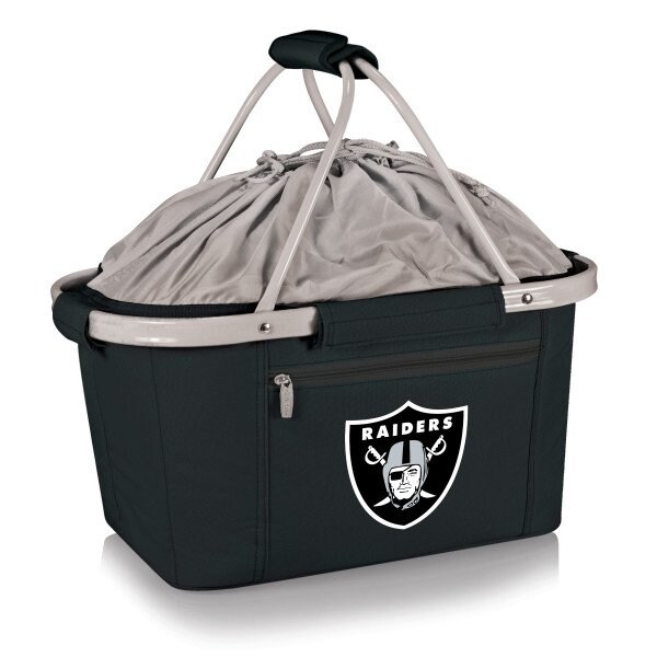 Picnic Time Family Of Brands NFL Las Vegas Raiders - Metro Basket Collapsible Cooler Tote 645-00-175-234-2 - main