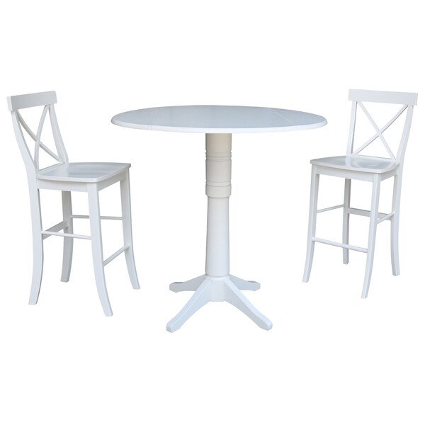 Whitewood Industries Extension Dining Tables, 45 in L, 38 in H, Parawood Top K08-42DPT-27-S6133-2 - main