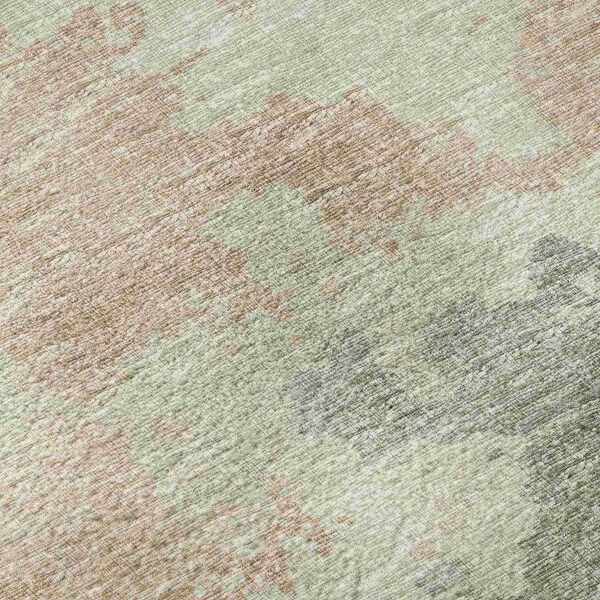 Homeroots 8' X 10' Beige Charcoal And Gray Abstract Washable Indoor Outdoor Area Rug 643592 - main