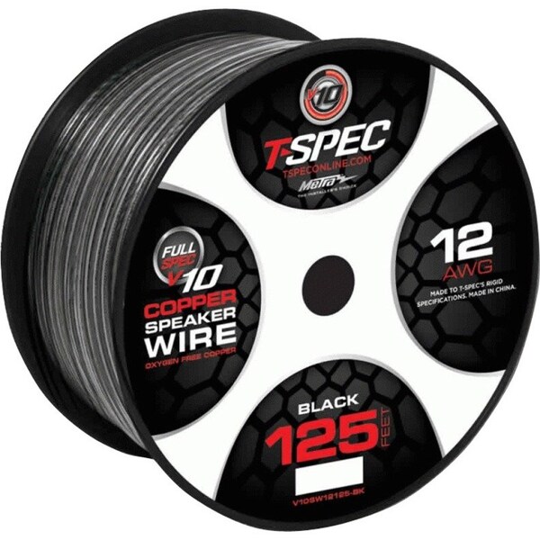 Metra Electronics 12 AWG 125 FT BLACK OFC SPEAKER WIRE - V10 SERIES V10SW12125-BK - main