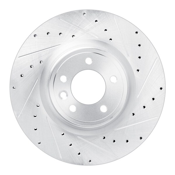 Dynamic Friction Co DFC Brake Rotor - Drilled and Slotted - Silver 631-11032R - main