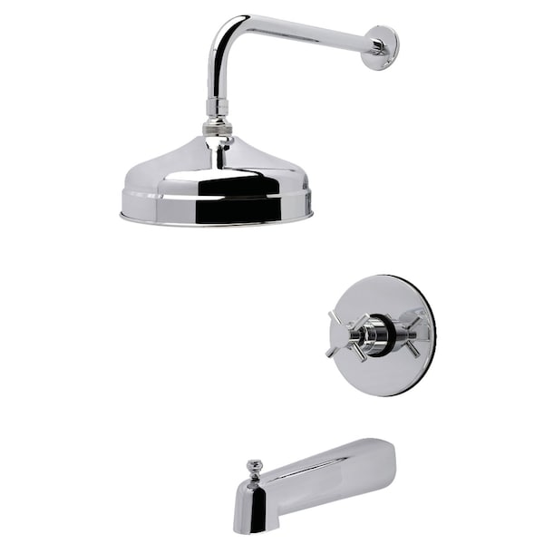 Kingston Brass Single-Handle Pressure Balanced Tub and Shower Faucet, Polished Chrome KB6331DX - main