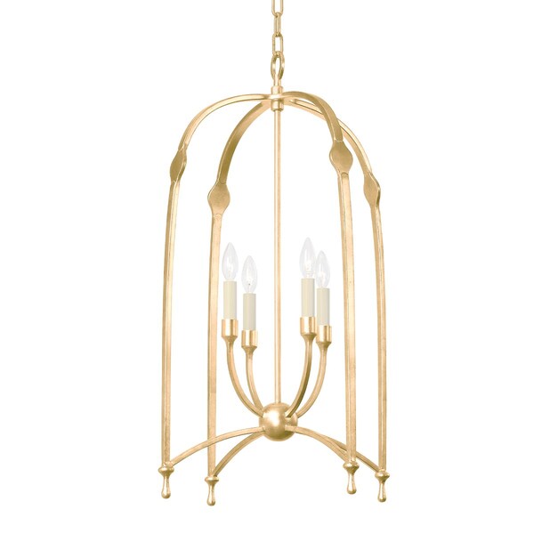 Troy Lighting Rhett 4 Light Lantern 21.25 In. Vintage Gold Leaf F8821-VGL - main