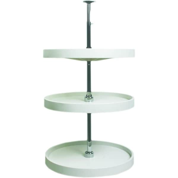Knape & Vogt Lazy Susan, Polymer, White, 20 in W, 40.25 in H, 20 in L KV.PFN20S3TW - main