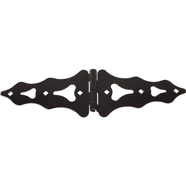 National Hardware Strap Hinge, 5-1/2 in W Frame Leaf, 10 in H Frame Leaf, Steel, Reversible Pin, 40 lb N179-192 - main