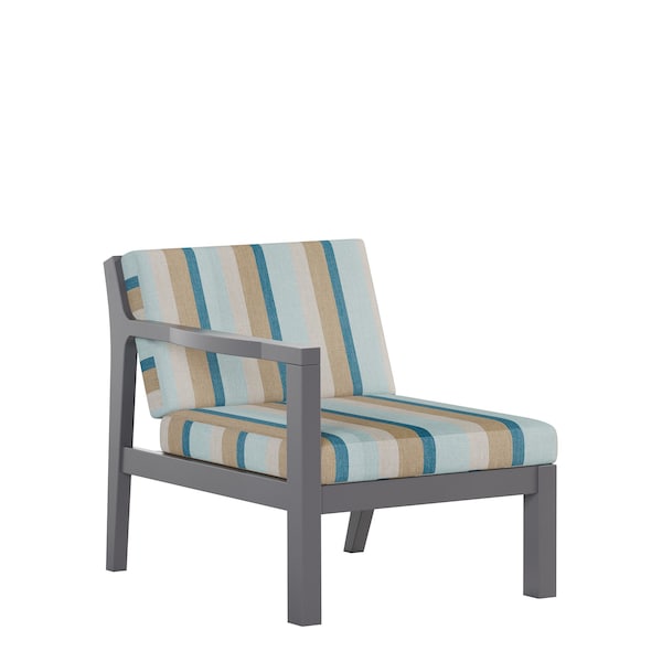 Polybird BREEZE DEEP SEAT SECTIONAL PIECE RIGHT CHAIR CHARCOAL POLYBIRD P102-CH-GAMI - main