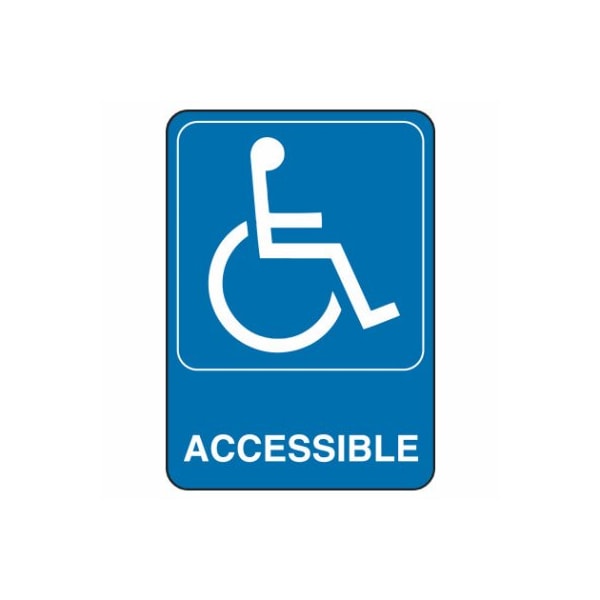 Hillman 5X7 Handicapped Sign 841780 - main