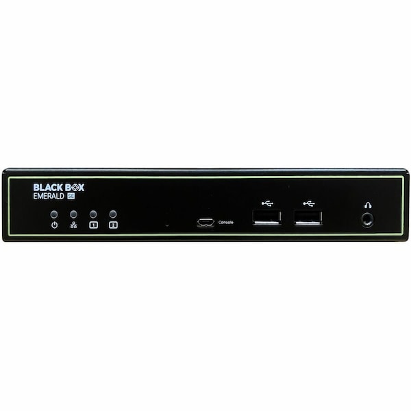 Black Box BLACK BOX KVM-over-IP Receiver - Dual-Monitor, DisplayPort, USB 2.0, Audio, RJ45 EMD2002SE-DP-R - main