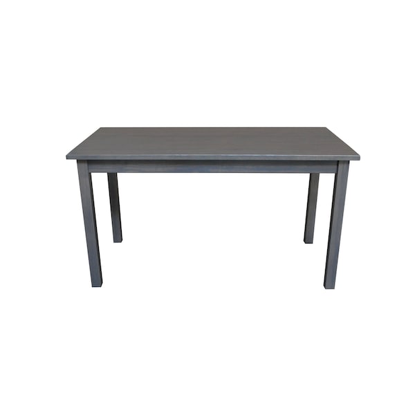 Homeroots 60" Gray Solid Wood Dining Table 548921 - main