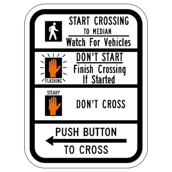 Sign Solutions Usa Traffic Sign, 9 in Width, Aluminum Sign, Vertical Rectangle DUS06DWT0912R10-3dL - main