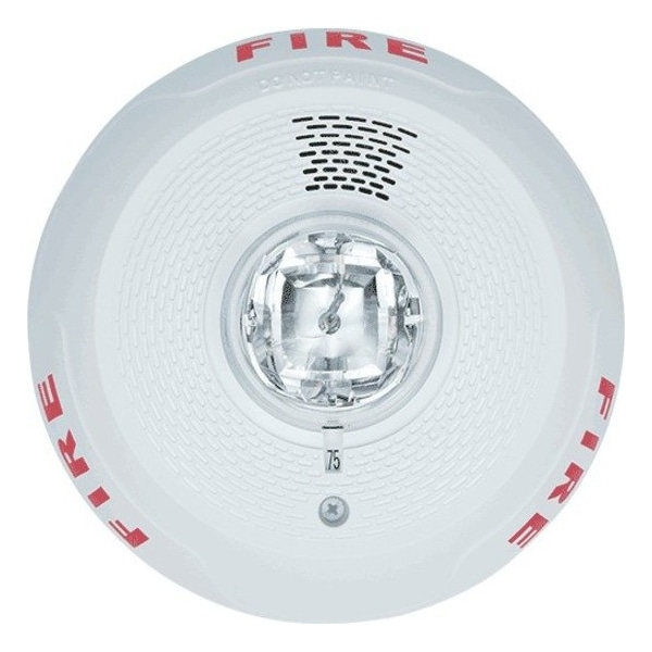 System Sensor Horn Strobe, Marked Fire, Wall or Ceiling PC4WL - main