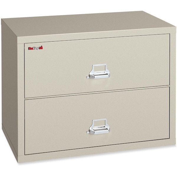 Fireking 38-15/16" W 2 Drawer Fire-Resistant Lateral File Cabinet, Parchment, Letter/Legal 2-4422-CPA - main