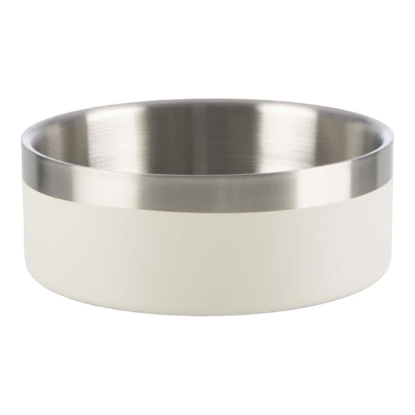 Petmaker Set of 2 Stainless Steel Dog Bowls 32oz Double Wall Insulated Non Slip Metal for Small-Medium Pets PET6424 - main
