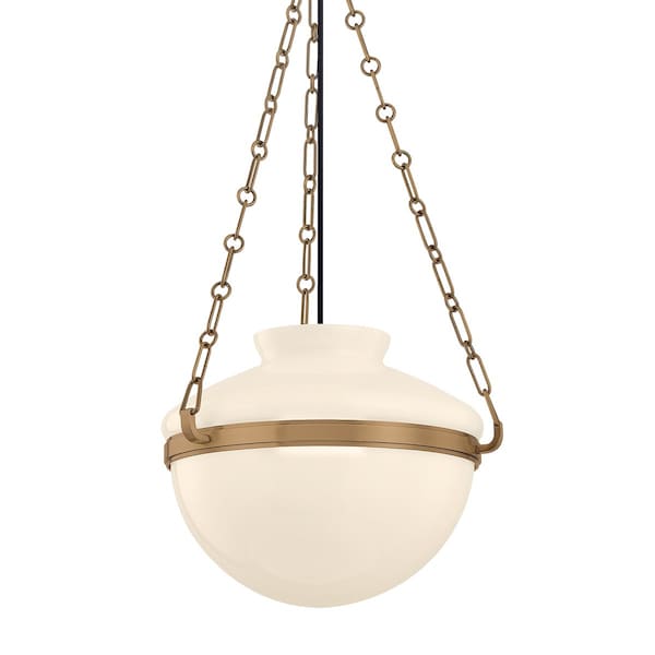 Troy Lighting Paradigm 1 Light Pendant in Patina Brass Finish F5116-PBR - main
