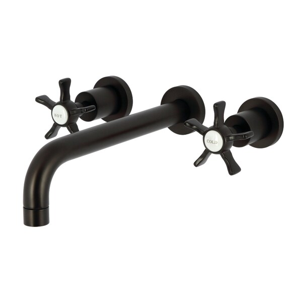 Kingston Brass Two-Handle Wall Mount Tub Faucet, Oil Rubbed Bronze KS8025NX - main