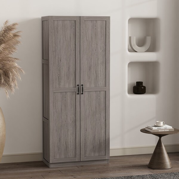 Manhattan Comfort Cornelia Storage Closet 1.0 in Grey 2BC-GY - main