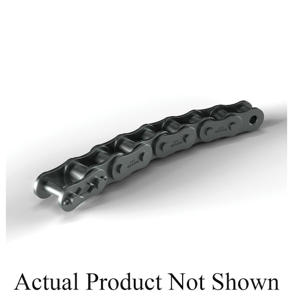 Hkk Chain Riveted Side Bow Roller chain, 50 ft OAL, 1/2 P, 0.312 Dia x 0.312 in W Roller RC040RSB1B - main