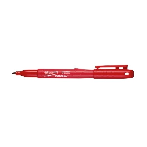 Milwaukee Tool Ink Industrial Marker, Red, Bullet 48-22-3170 - main