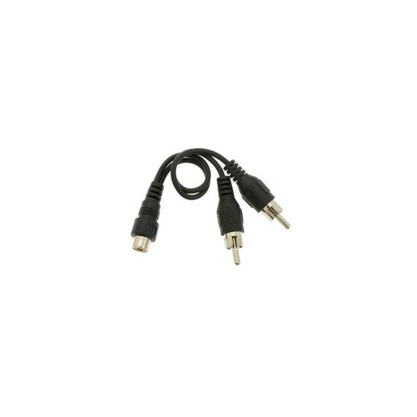 Swe-Tech 3C RCA Splitter / Adapter, RCA Female to Dual RCA Male, 6 inch FWT30R1-03260 - main