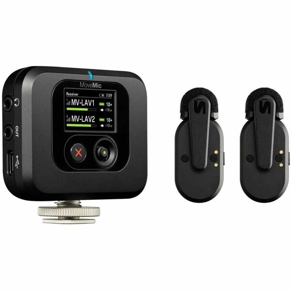 Shure TWO CHANNEL WIRELESS MICROPHONE SYSTEM WITH COLD-SHOE MOUNTABLE RECEIVER FOR CON MV-TWO-KIT-Z7 - main