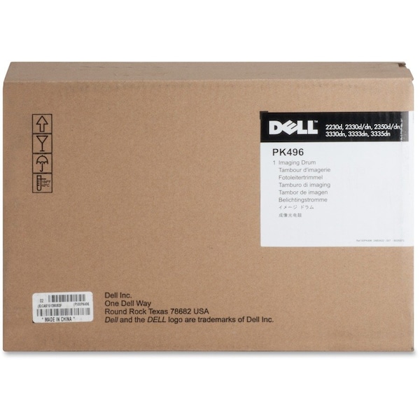 Dell 2330/2350 Imaging Drum Cartridge - Laser Print Technology - 30000 - Black - 1 Each PK496 - main