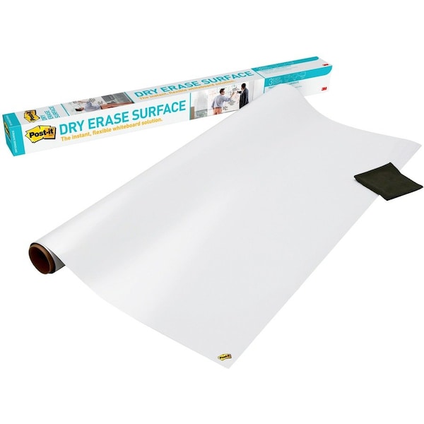 Post-It reg SelfStick DryErase Film Surface, White MMMDEF4X3 - main