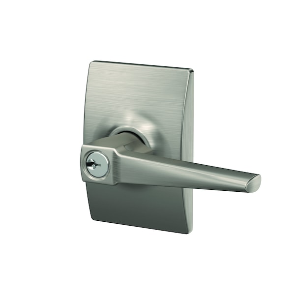 Schlage Residential Schlage Custom Eller Lever with Century Rose Keyed Entry Lock C Keyway with 16211 Latch and F51AELR619CEN - main
