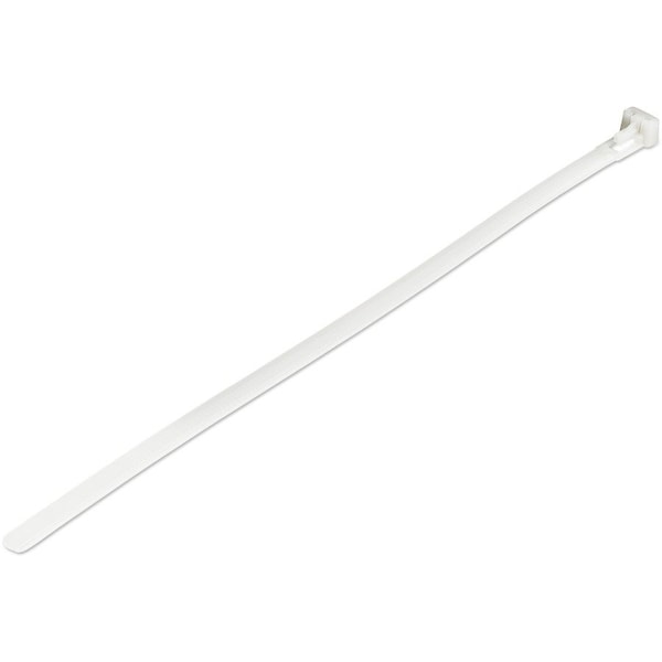 Startech.Com Cable Tie, 10 in L, 2-1/2 in Max Bundle Dia., White, Nylon 6/6, 50 lb Strength CBMZTRB10 - main