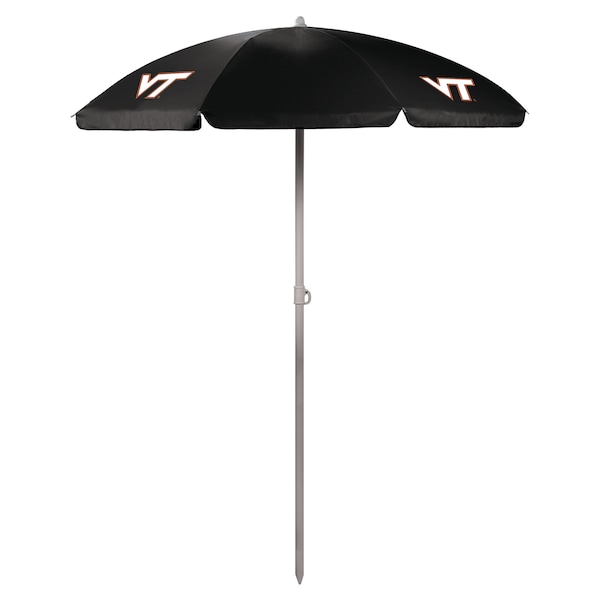 Picnic Time Family Of Brands NCAA Virginia Tech Hokies Outdoor Canopy Sunshade Beach Umbrella 5.5' - Small Patio Umbrella 822-00-179-604-0 - main