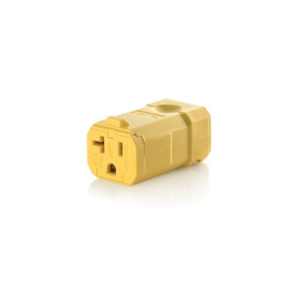 Leviton Straight Blade Connector, 20 A, Yellow 5359-VY - main
