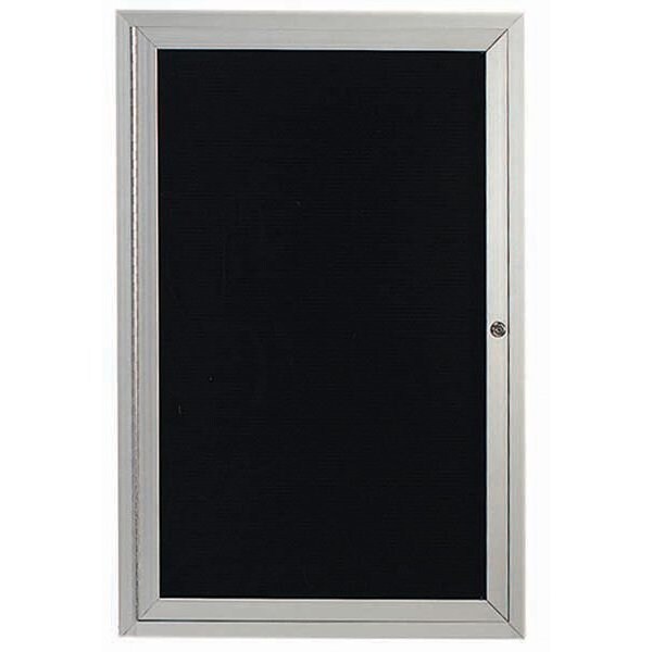 Aarco Outdoor Enclosed Directory w/ Al Frame, Clear Satin Anodized Finish, 24''Hx18''W OADC2418 - main