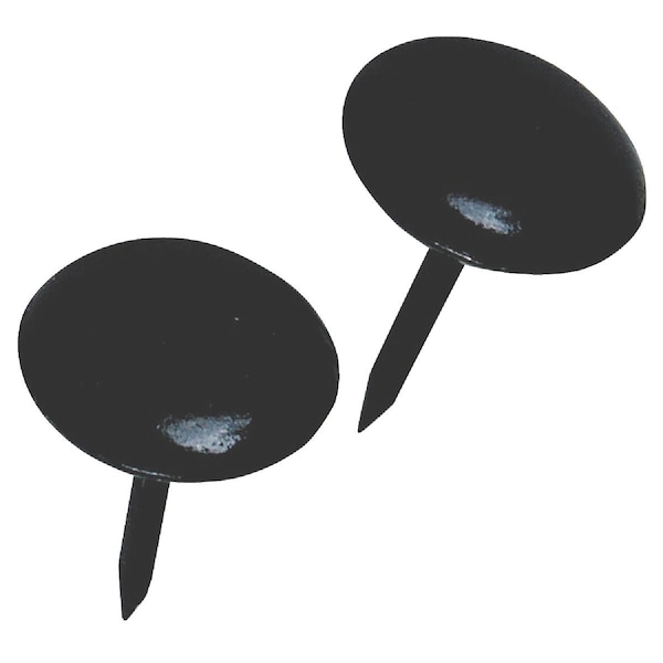 Hillman Fastener Corp Large Round Black Leatheroid Furniture Nail, 25 Ct. 122684 - main