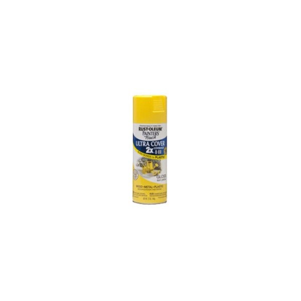 Rust-Oleum Spray Paint, Sun Yellow, Gloss, 12 oz 249092 - main