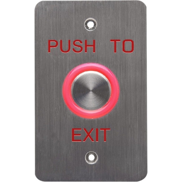 Dynalock Push to Exit Button, SS, Green/Red 6610E - main