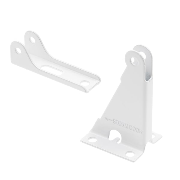 Prime-Line Storm and Screen Door Closer Jamb Bracket Repair Kit, White K 55602 - main