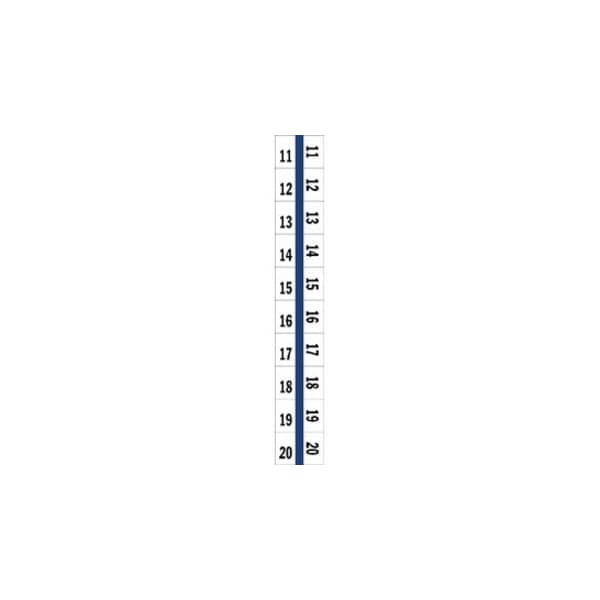 Tabbies LEGAL INDEX TABS, 11-20, 10 TABS, BLUE E, 100PK TAB58001 - main