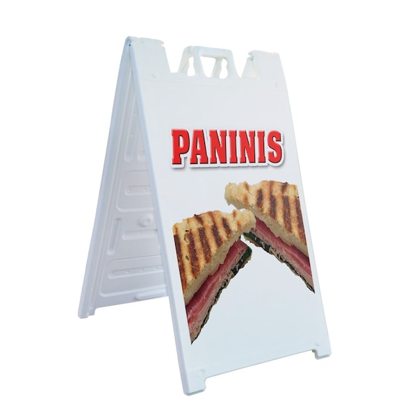 Signmission Paninis, A-Frame & 2 Decals Installed, Heavy-Duty Plastic Frame SBHD-D-2436-Paninis - main