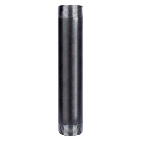 Stz Industries 4 in. MIP each X 4 in. D Black Steel 12 in. L Nipple 350U4X12 - main